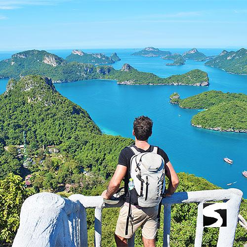 โปรแกรมล่องเรือเที่ยวอุทยานแห่งชาติหมู่เกาะอ่างทอง & ชมปลาโลมาสีชมพู โดยเรือสปีดโบ๊ท